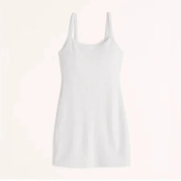 Abercrombie & Fitch Terry Cloth Dress White Size Small - Picture 2 of 7